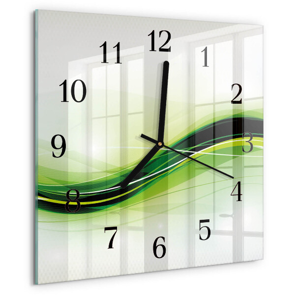 Reloj de vidrio Líneas abstractas