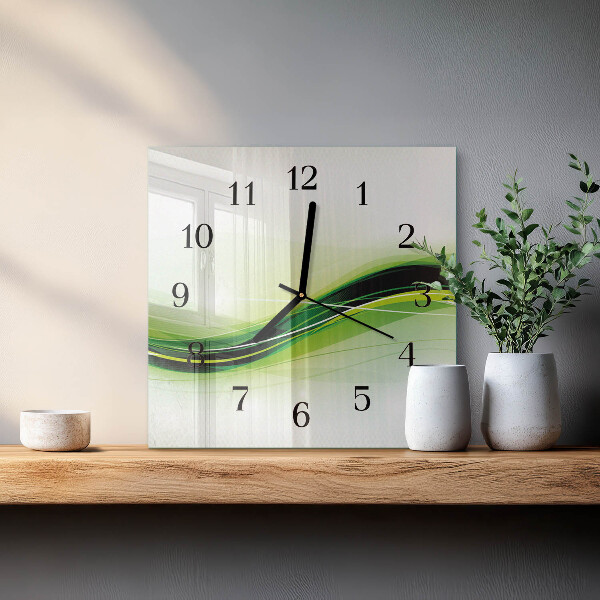 Reloj de vidrio Líneas abstractas