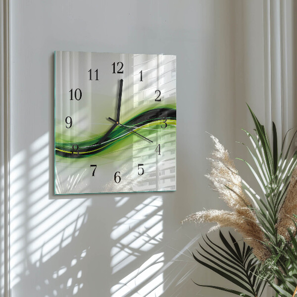 Reloj de vidrio Líneas abstractas