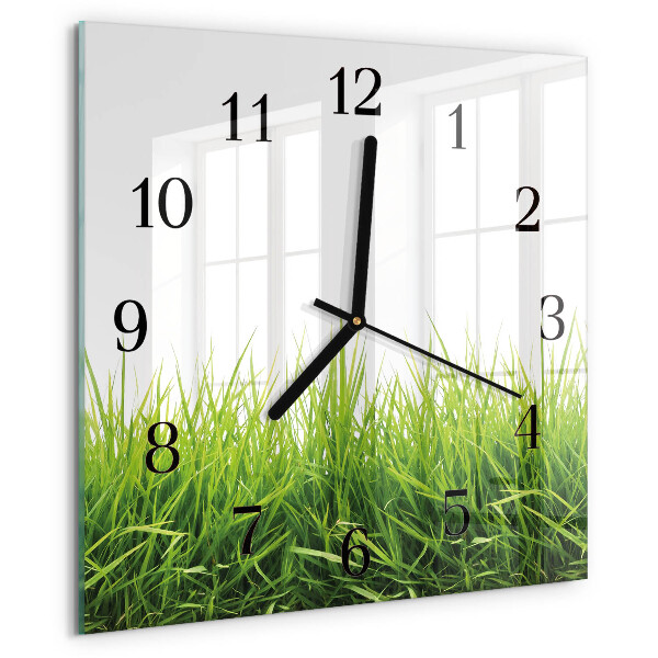 Reloj de vidrio Césped