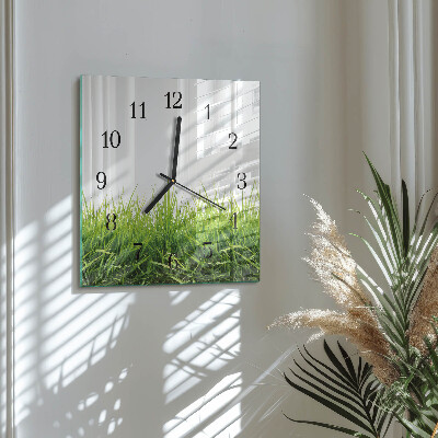 Reloj de vidrio Césped