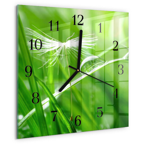 Reloj de vidrio Césped