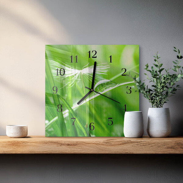 Reloj de vidrio Césped