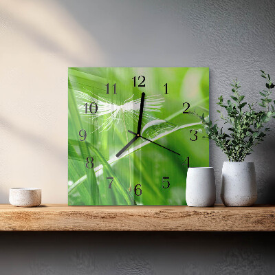 Reloj de vidrio Césped