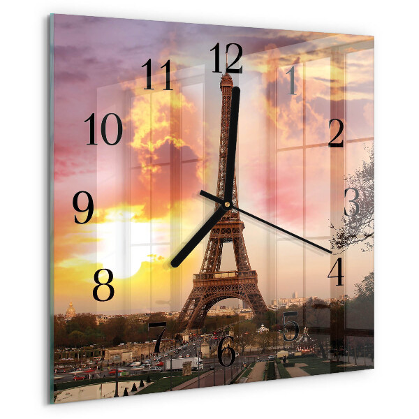 Reloj de vidrio Torre Eiffel de París