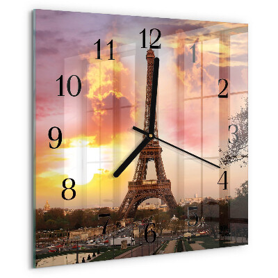 Reloj de vidrio Torre Eiffel de París