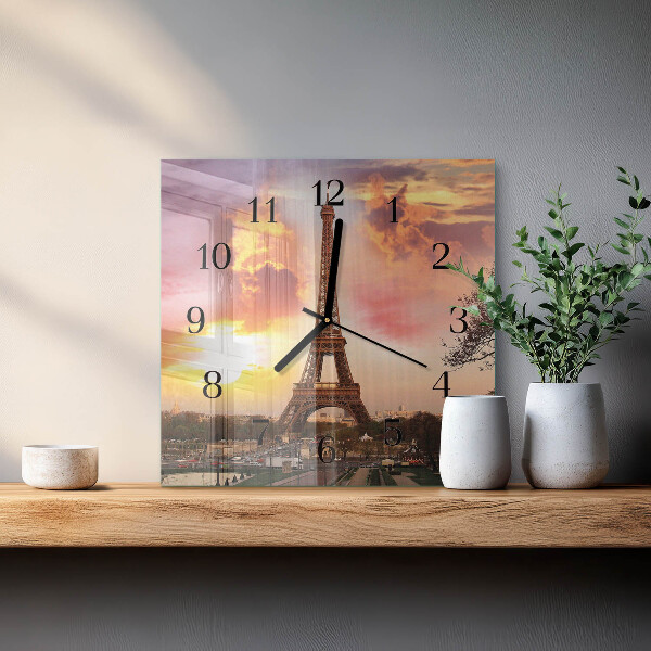 Reloj de vidrio Torre Eiffel de París
