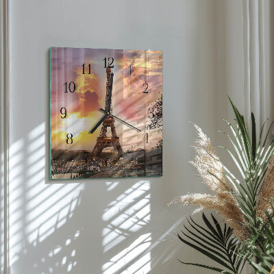 Reloj de vidrio Torre Eiffel de París