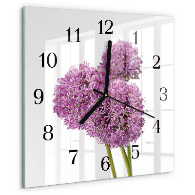 Reloj de vidrio Flor