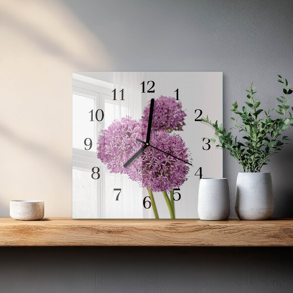 Reloj de vidrio Flor