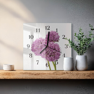 Reloj de vidrio Flor