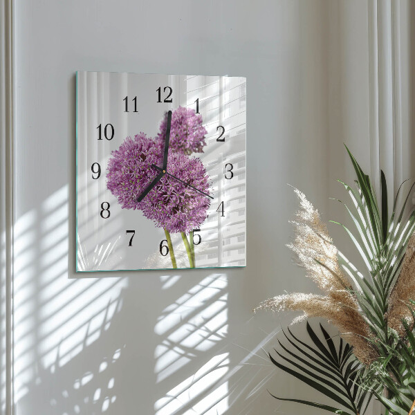 Reloj de vidrio Flor