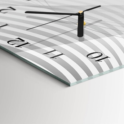 Reloj de vidrio Líneas abstractas