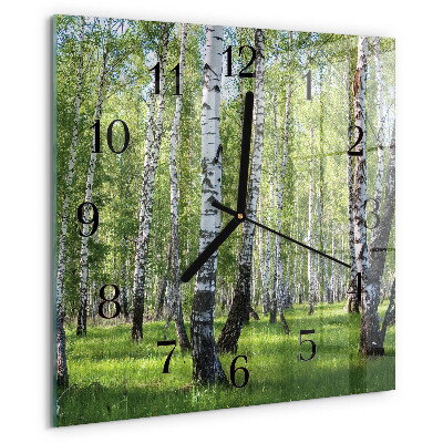 Reloj de vidrio Bosque de abedules