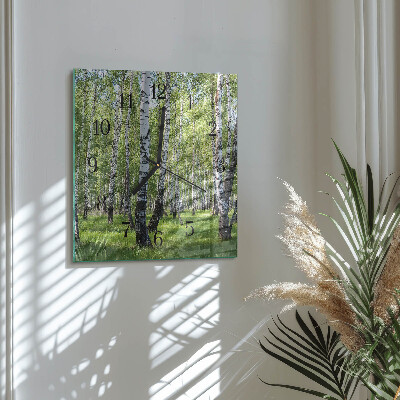 Reloj de vidrio Bosque de abedules