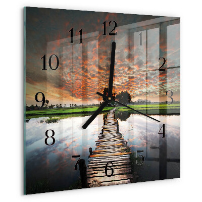 Reloj de vidrio Puente de la pradera