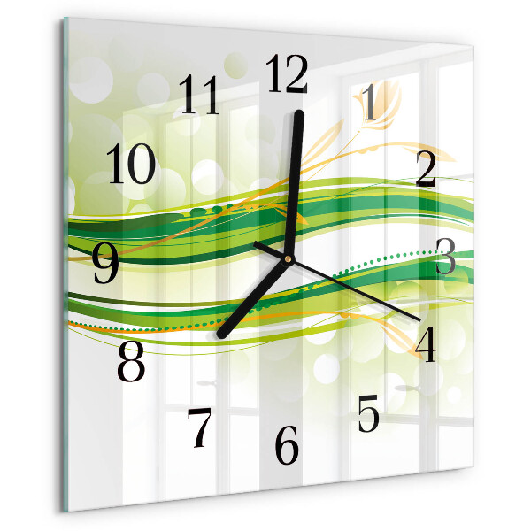 Reloj de vidrio Líneas abstractas