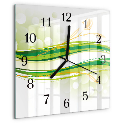 Reloj de vidrio Líneas abstractas