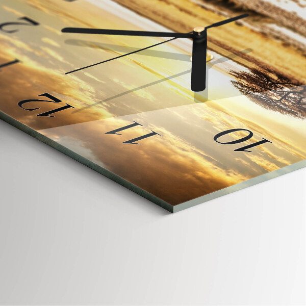 Reloj de vidrio cebras