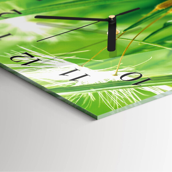 Reloj de vidrio Césped