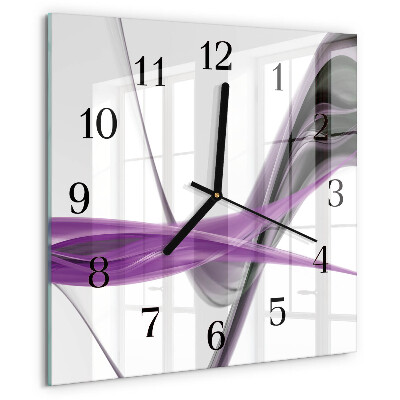 Reloj de vidrio Humo abstracto