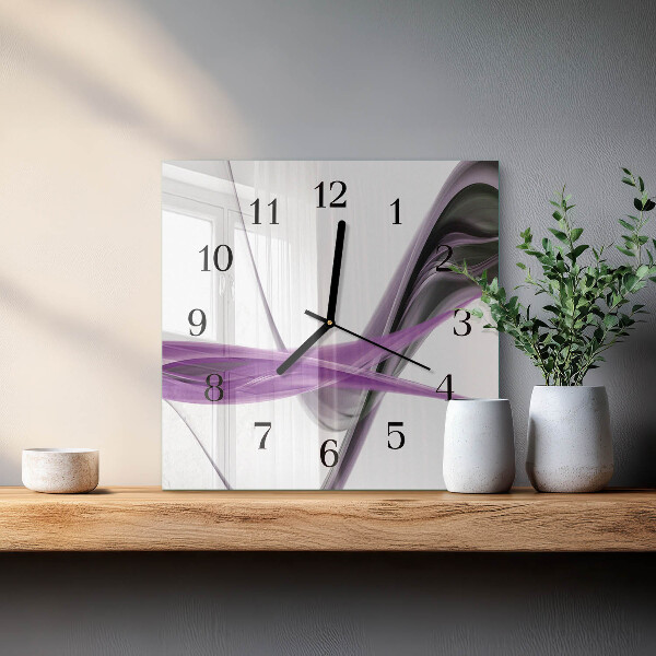 Reloj de vidrio Humo abstracto