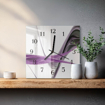 Reloj de vidrio Humo abstracto