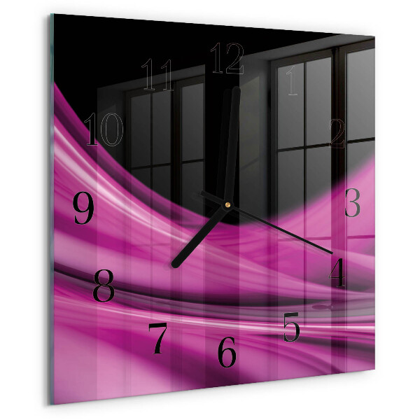 Reloj de vidrio Líneas abstractas