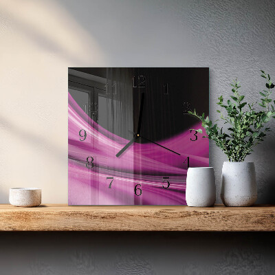 Reloj de vidrio Líneas abstractas
