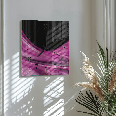 Reloj de vidrio Líneas abstractas