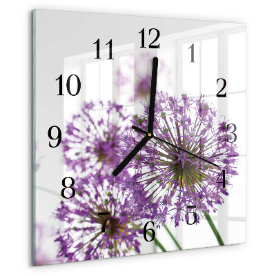 Reloj de vidrio Flor