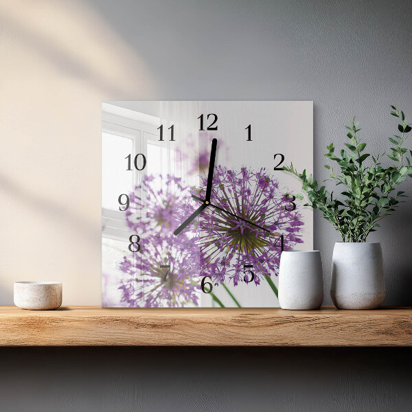 Reloj de vidrio Flor