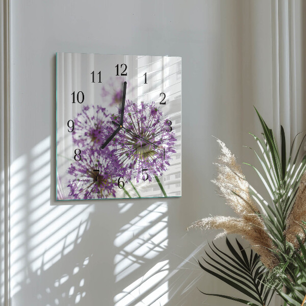 Reloj de vidrio Flor