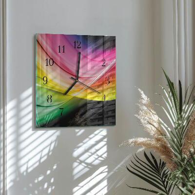 Reloj de vidrio Líneas abstractas