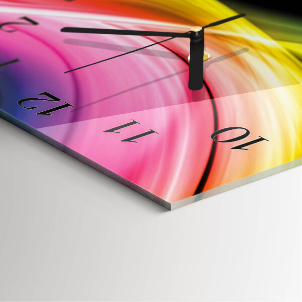 Reloj de vidrio Líneas abstractas