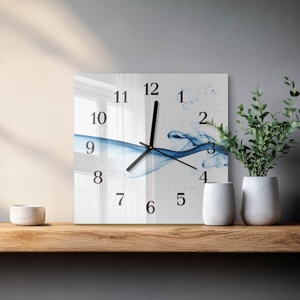 Reloj de vidrio Humo abstracto