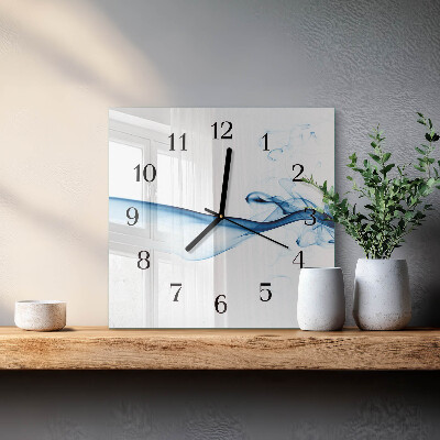 Reloj de vidrio Humo abstracto