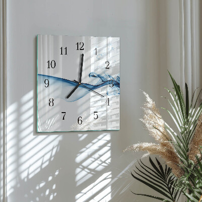 Reloj de vidrio Humo abstracto
