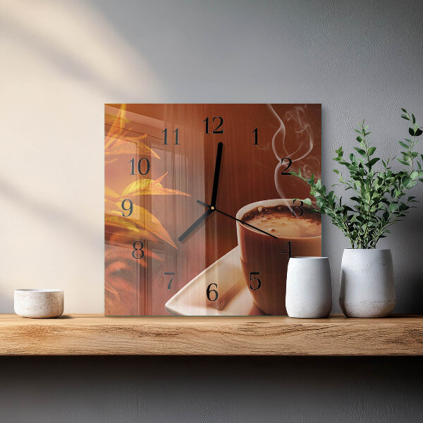Reloj de vidrio Café