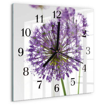 Reloj de vidrio Flor