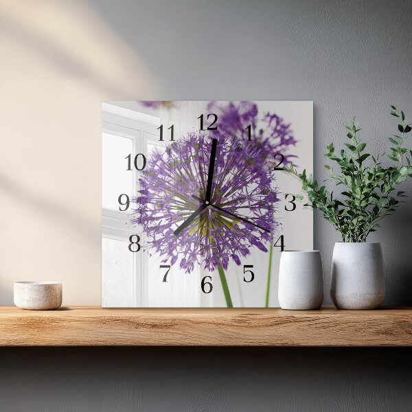 Reloj de vidrio Flor