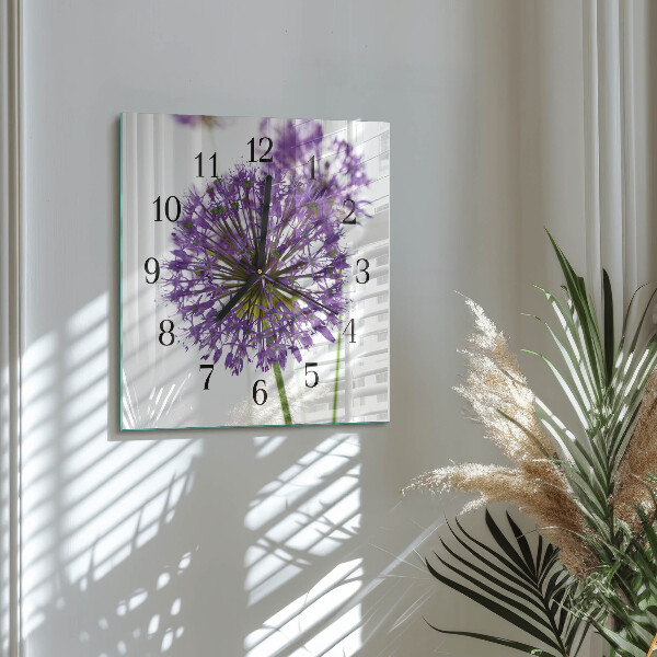 Reloj de vidrio Flor