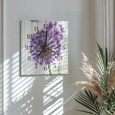 Reloj de vidrio Flor