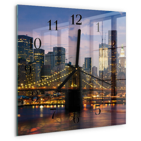 Reloj de vidrio Puente horizontal