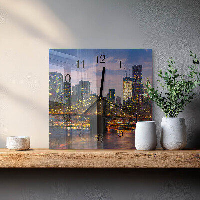 Reloj de vidrio Puente horizontal