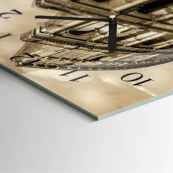 Reloj de vidrio Coliseo Sepia