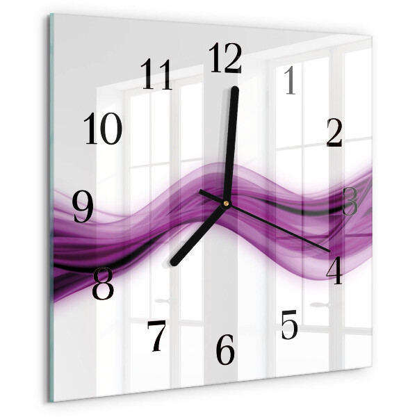Reloj de vidrio Líneas abstractas