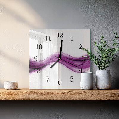 Reloj de vidrio Líneas abstractas