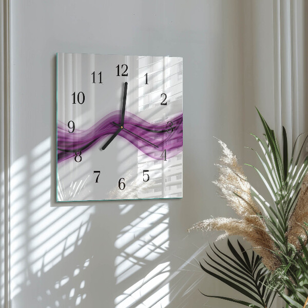 Reloj de vidrio Líneas abstractas