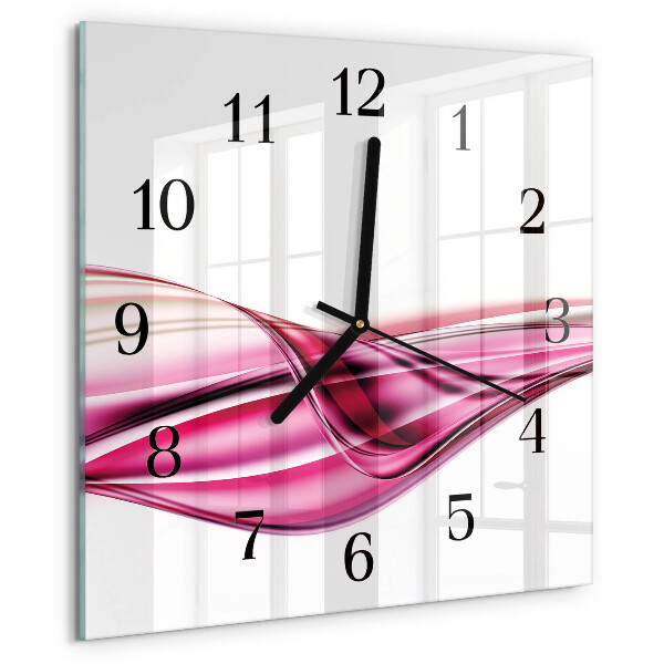 Reloj de vidrio Líneas abstractas